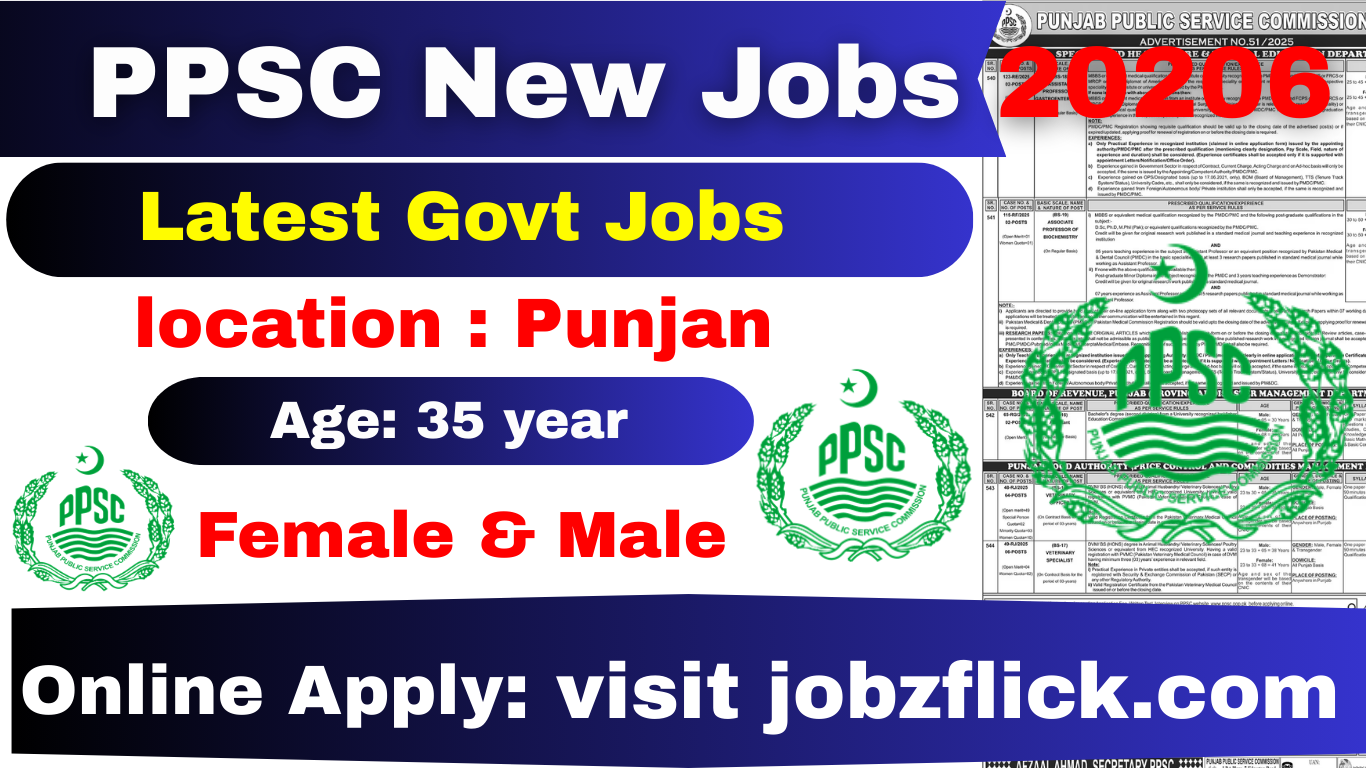 Punjab Public Service Commission PPSC Jobs 2026
