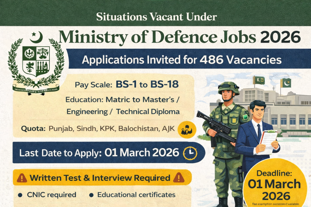 Ministry of Defence job openings 2026